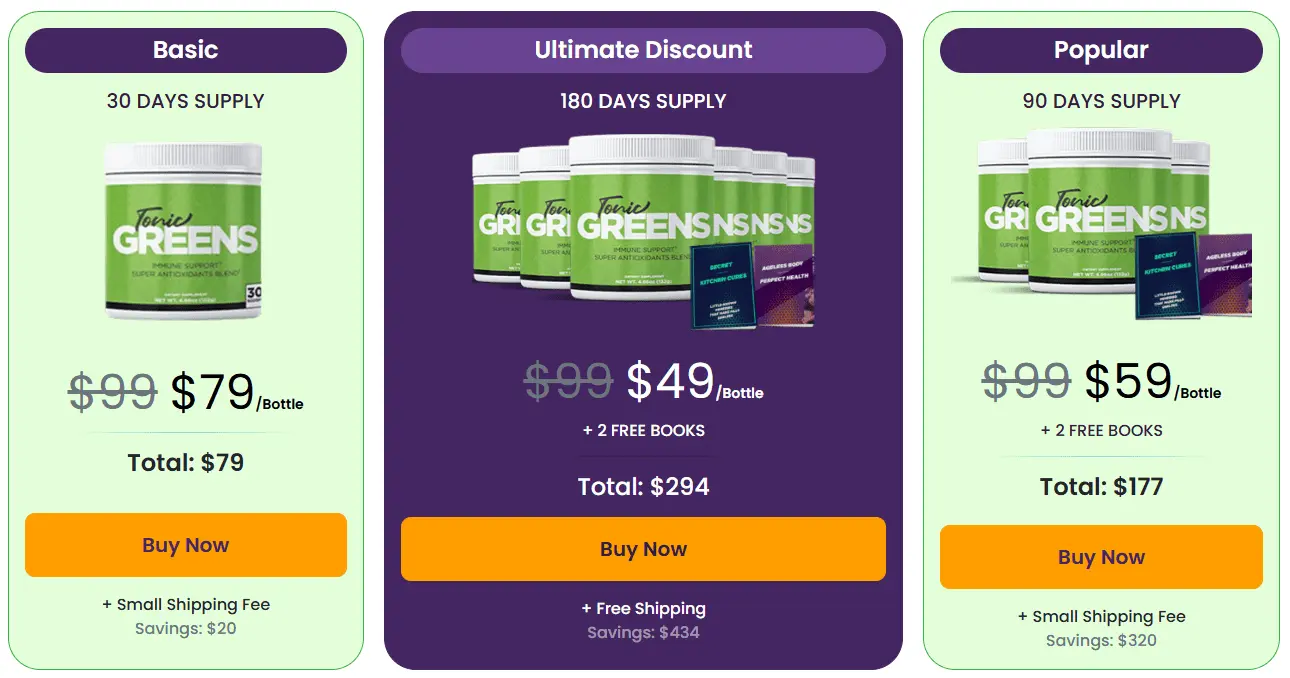 tonic greens price